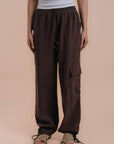 Peach skin brown set