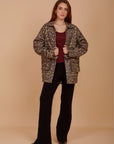 Leopard Gabardine jacket