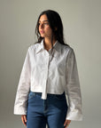 Cropped White Shirt