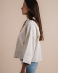 Beige Linen Shirt - Pockets