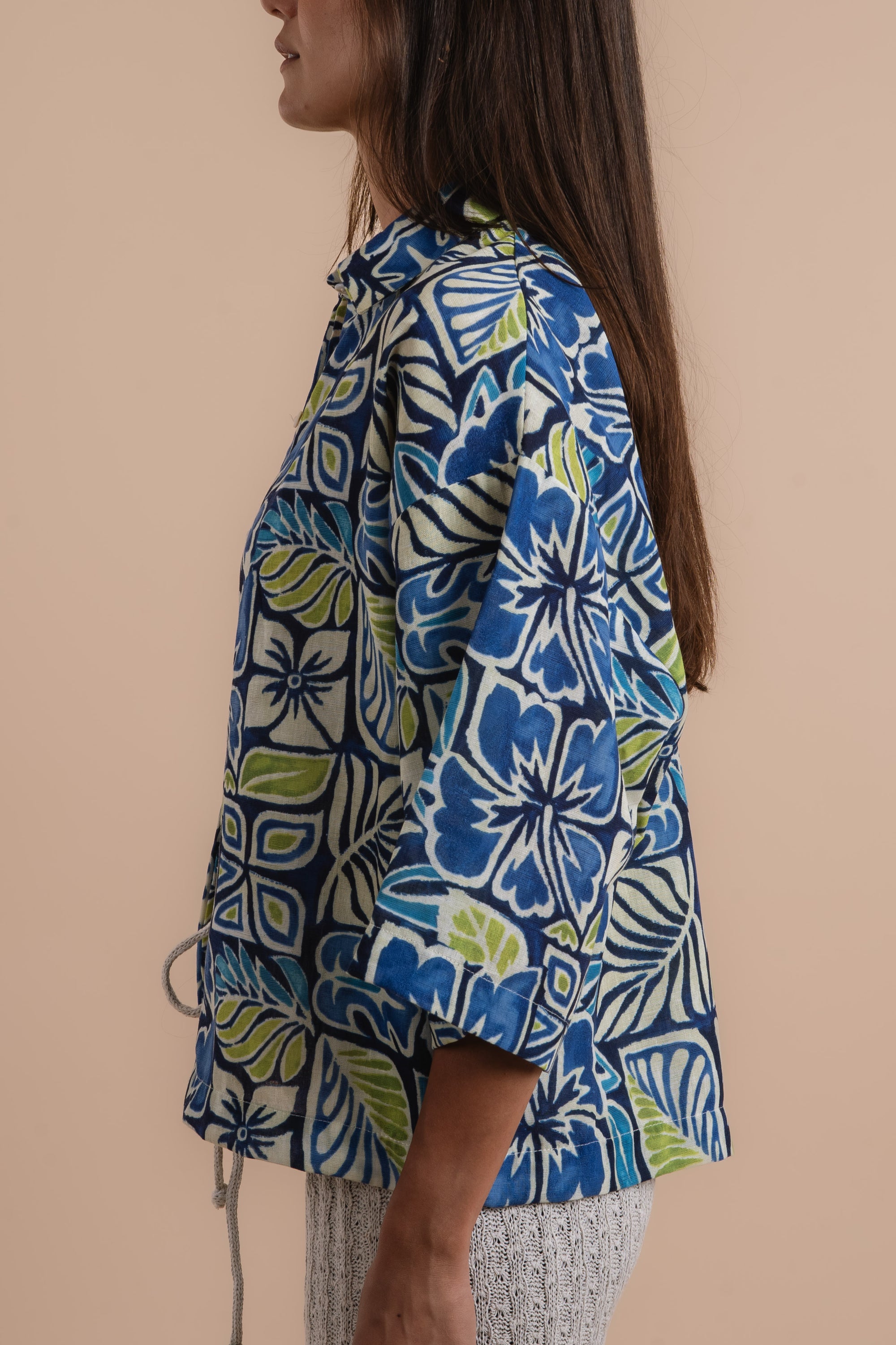 Blue Floral shirt