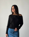 Draped Top - Black