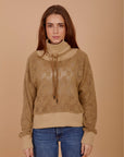 Knit & Rib sweatshirt - Beige