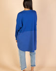 Back & Forth Melton Top - Royal Blue