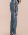Boyfriend Jeans stone embelishments
