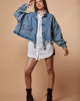 Blue Fringes Denim Jacket