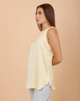 Light yellow airflow Sleeveless top