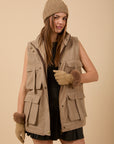 Utility Long Vest - Beige