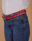 The Pink & Ruby Beaded Belt