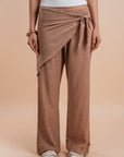 Scarf pants - dusty pink
