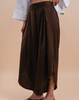 Flowing Pants with vents - café