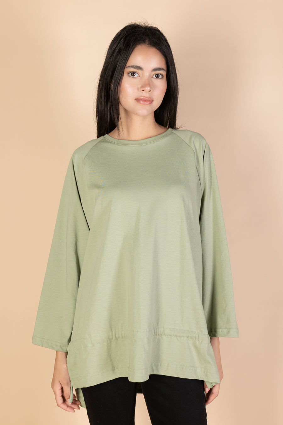 Oversized Drawstring T-shirt - Mint