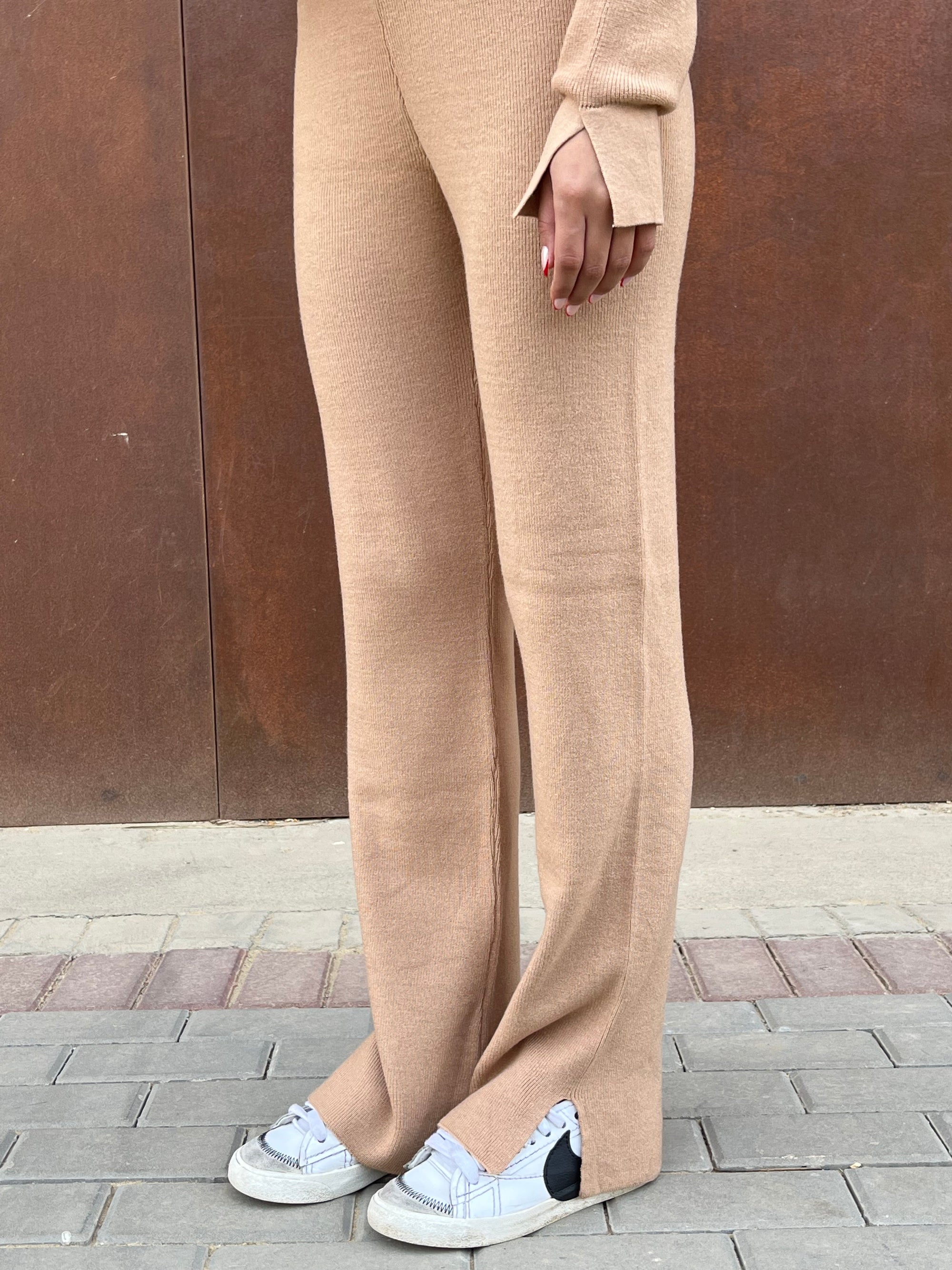 Camel Knit Pants