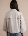 Beige Linen Shirt - Pockets