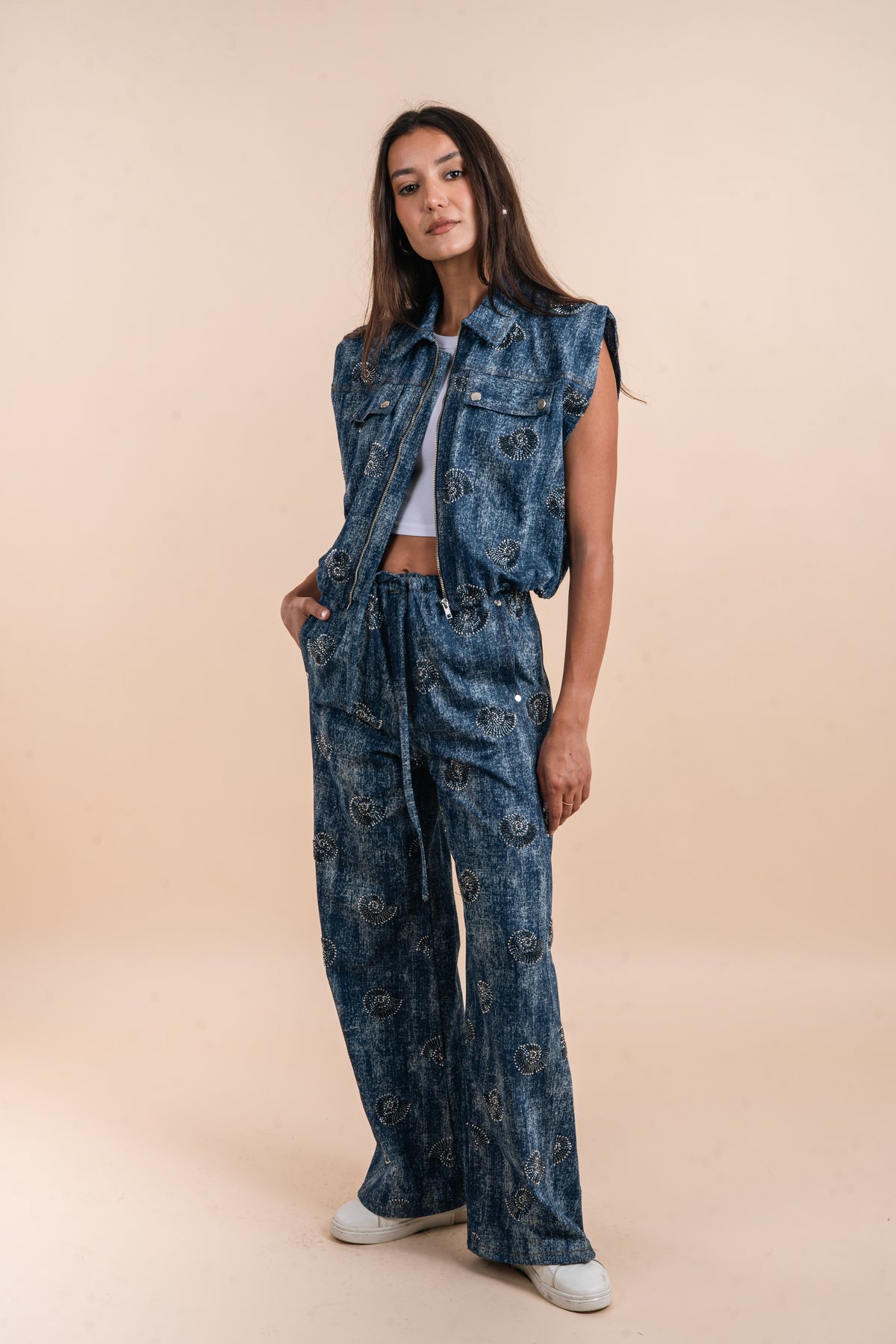 Embellishment shells - Dark Denim Vest