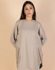 Back & Forth Melton Top - Beige