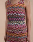zigzag crochet dress