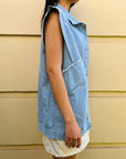 Blue Denim Vest