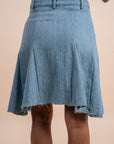 Denim Midi skirt - Light blue