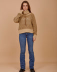 Knit & Rib sweatshirt - Beige