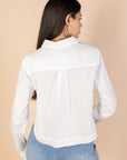 Cropped White Shirt