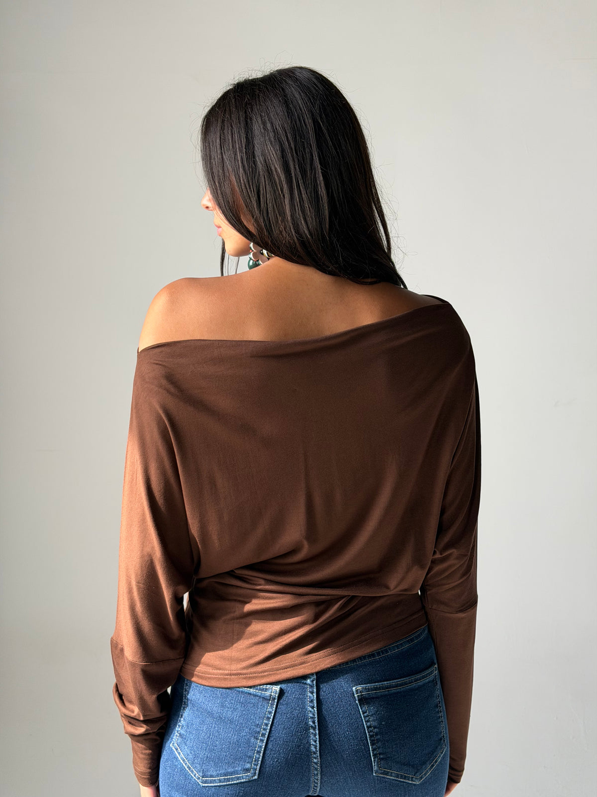 Draped Top - Brown