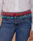 The Blue & Ruby Beaded Belt