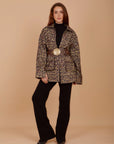 Leopard Gabardine jacket