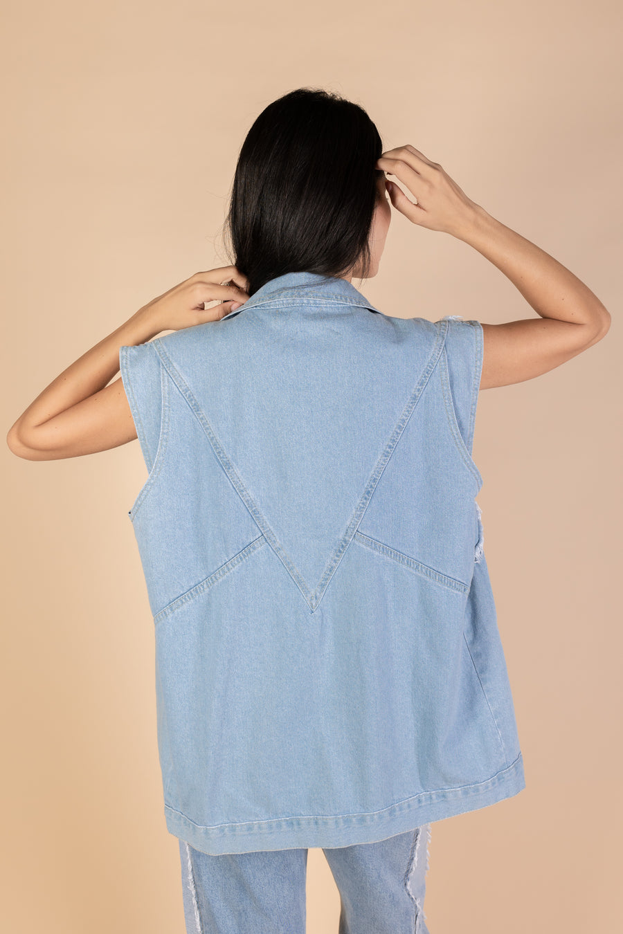 Blue Denim Vest