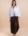 Flowing Pants with vents - café