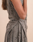 Asymmetric Draped Top - Grey