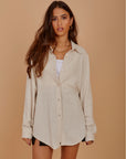 Light Beige Soft Linen Shirt