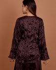 Set of Skirt +Top  - Brown