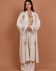 Off-white Sparkling Floral Kaftan