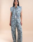 Embellishment shells - light Denim Vest