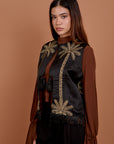 Black palm vest