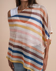 Stripes Crochet cape