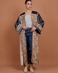 Iconic Beige Velvet kimono