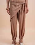 Scarf pants - dusty pink