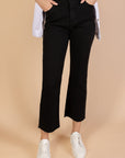 Ankle Length - Flare Jeans - Black