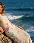 Embroidered shells Crochet dress