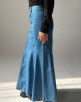 Long Denim skirt - Blue