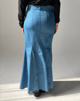Long Denim skirt - Blue