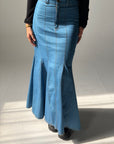 Long Denim skirt - Blue