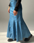 Long Denim skirt - Blue