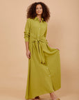 Kiwi Linen tye around shirt dress - nahlaelalfydesigns
