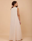 Lighter Beige sleeveless Dress - nahlaelalfydesigns