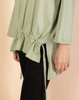 Oversized Drawstring T-shirt - Mint - nahlaelalfydesigns