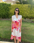 Red Rose wrap cover - up (choose pink or white ) - nahlaelalfydesigns