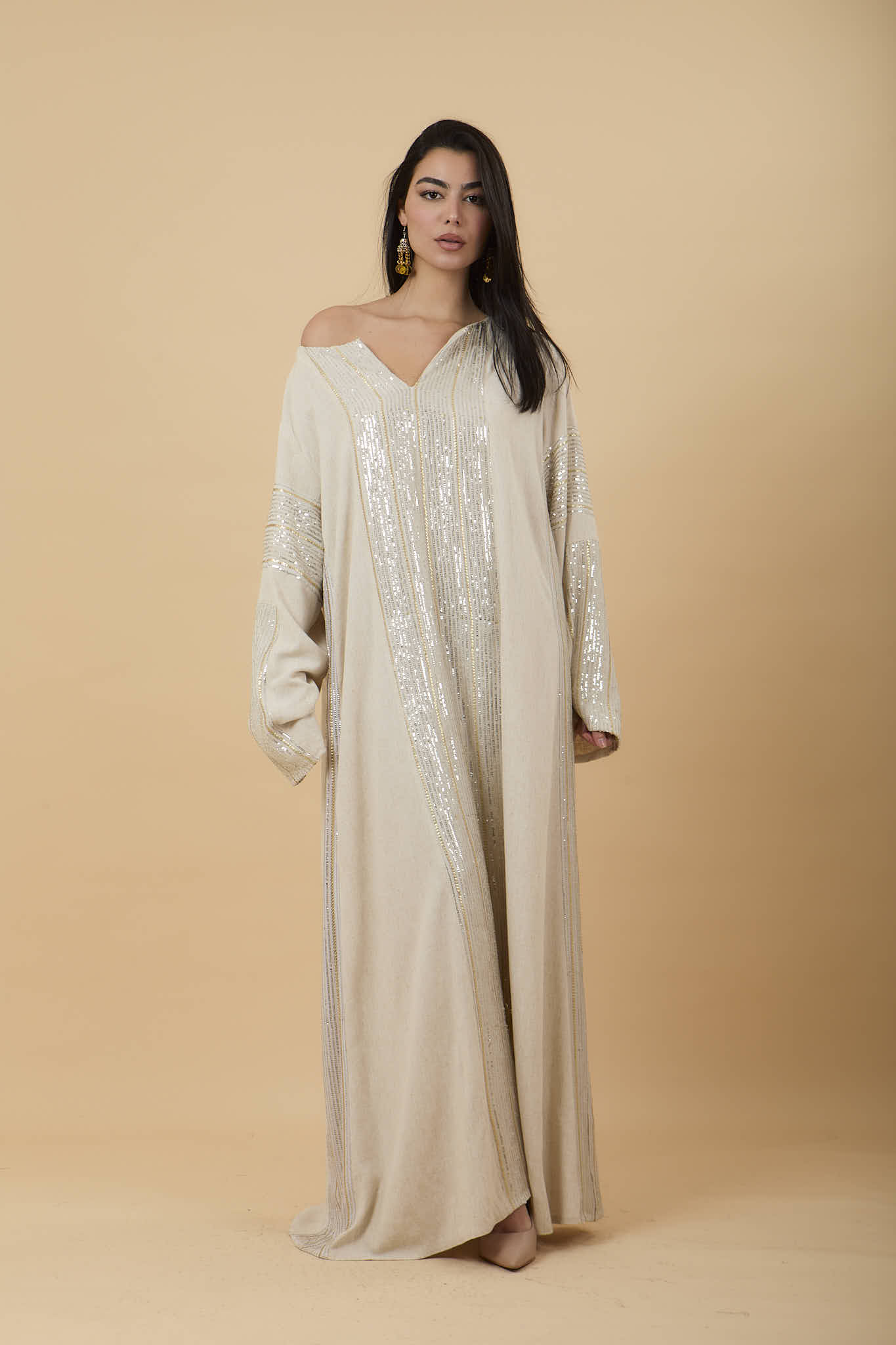 Shimmering stripes Kaftan - nahlaelalfydesigns